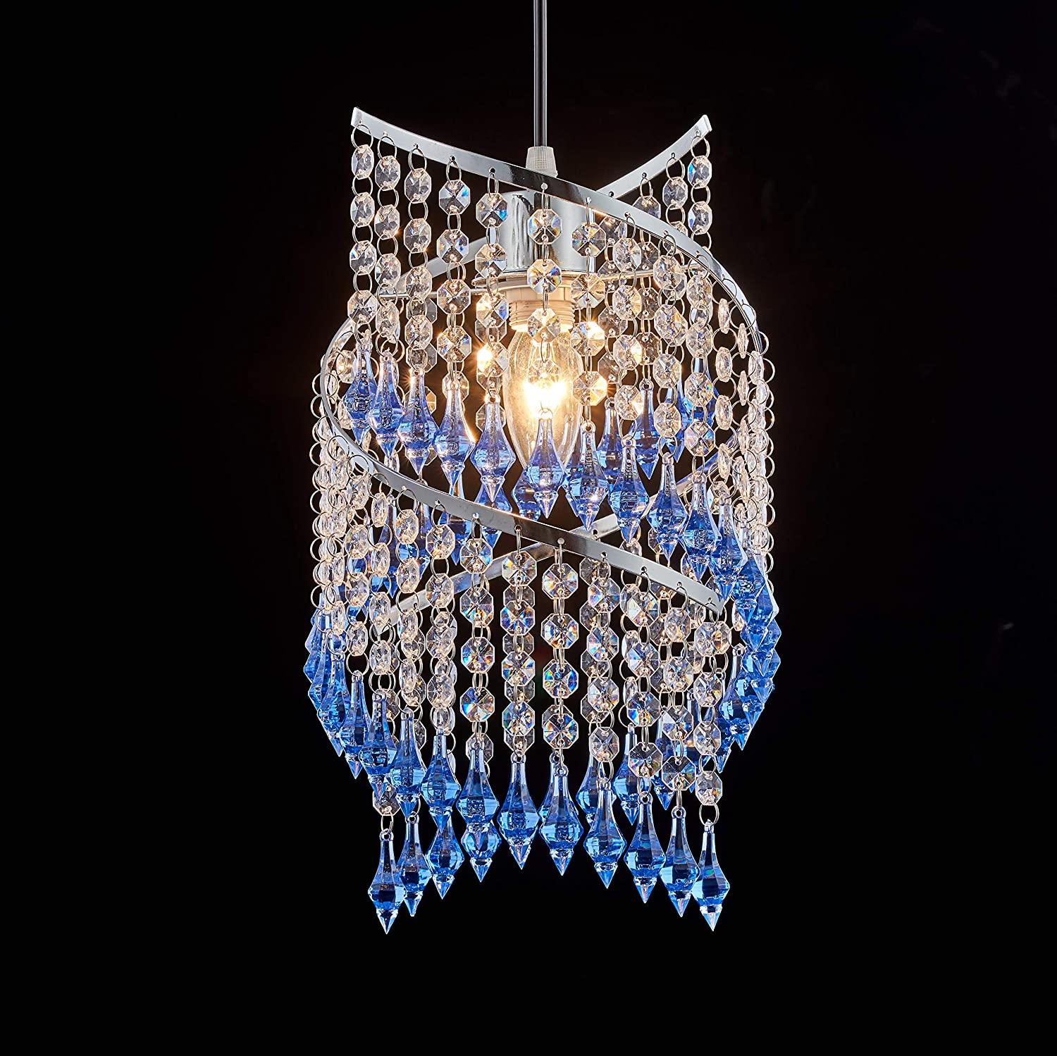 Modern Chandelier Ceiling Light Shades Acrylic Crystal Droplet Pendant Lampshade - Picture 88 of 92
