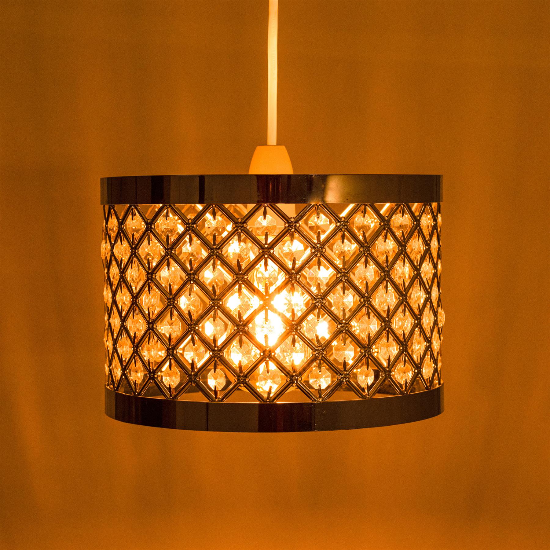 Modern Chandelier Ceiling Light Shades Acrylic Crystal Droplet Pendant Lampshade - Picture 23 of 92