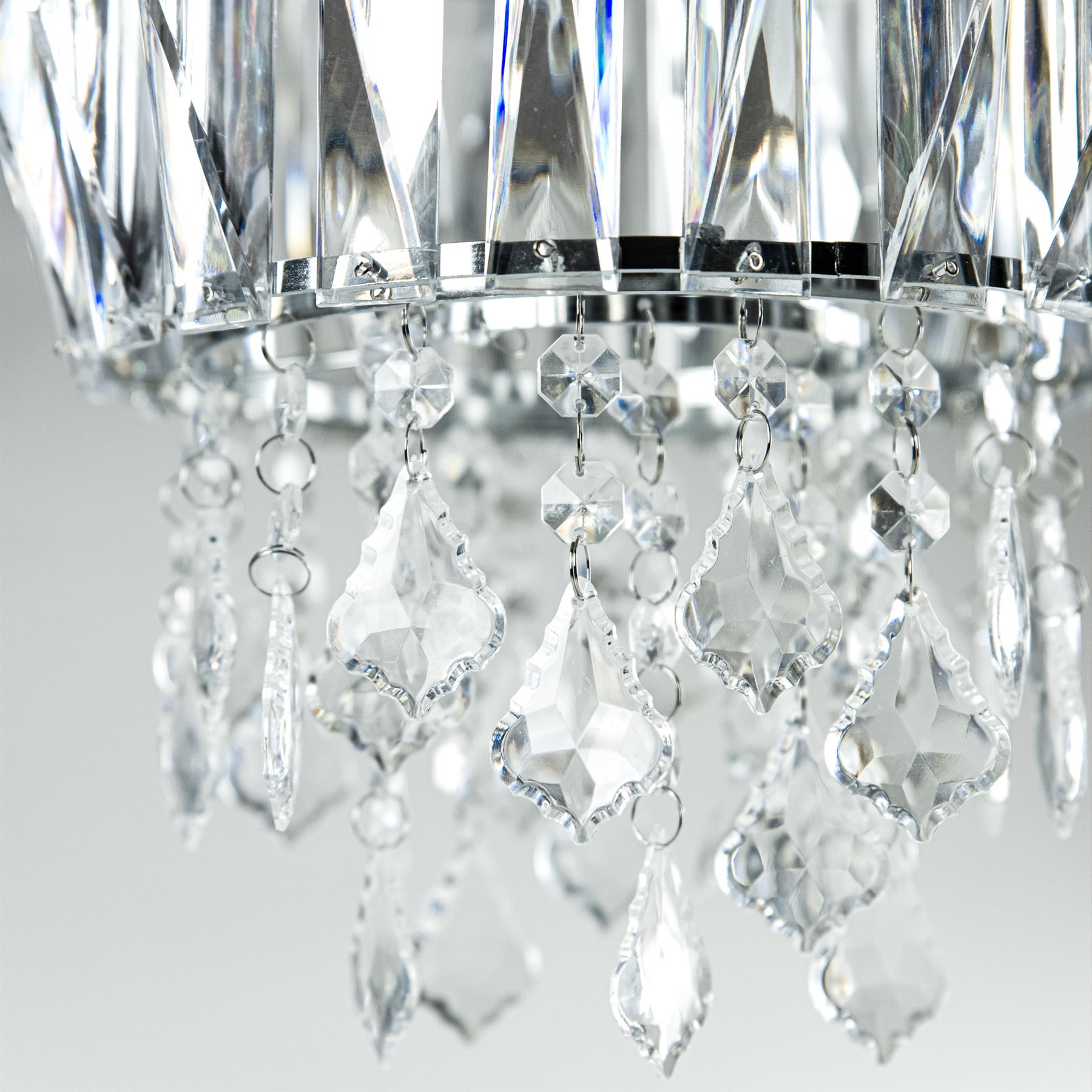Modern Chandelier Ceiling Light Shades Acrylic Crystal Droplet Pendant Lampshade - Picture 67 of 92