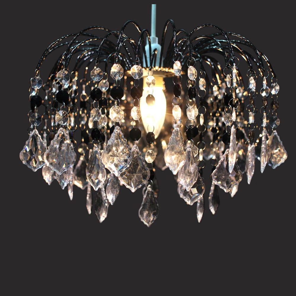 MODERN CEILING PENDANT Chandelier Light Acrylic Crystal Drop Lamp