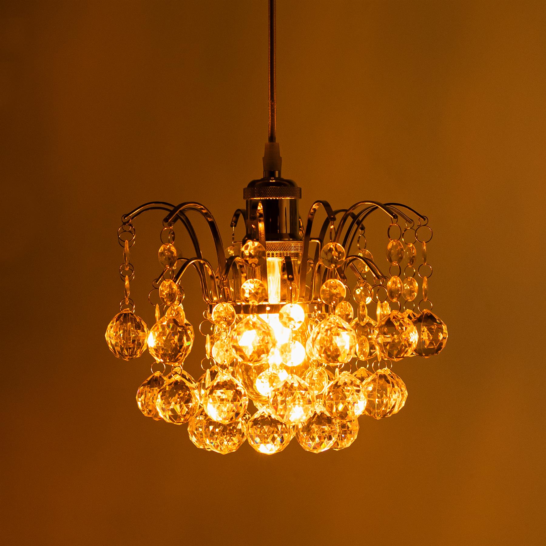 Modern Chandelier Ceiling Light Shades Acrylic Crystal Droplet Pendant Lampshade - Picture 55 of 92
