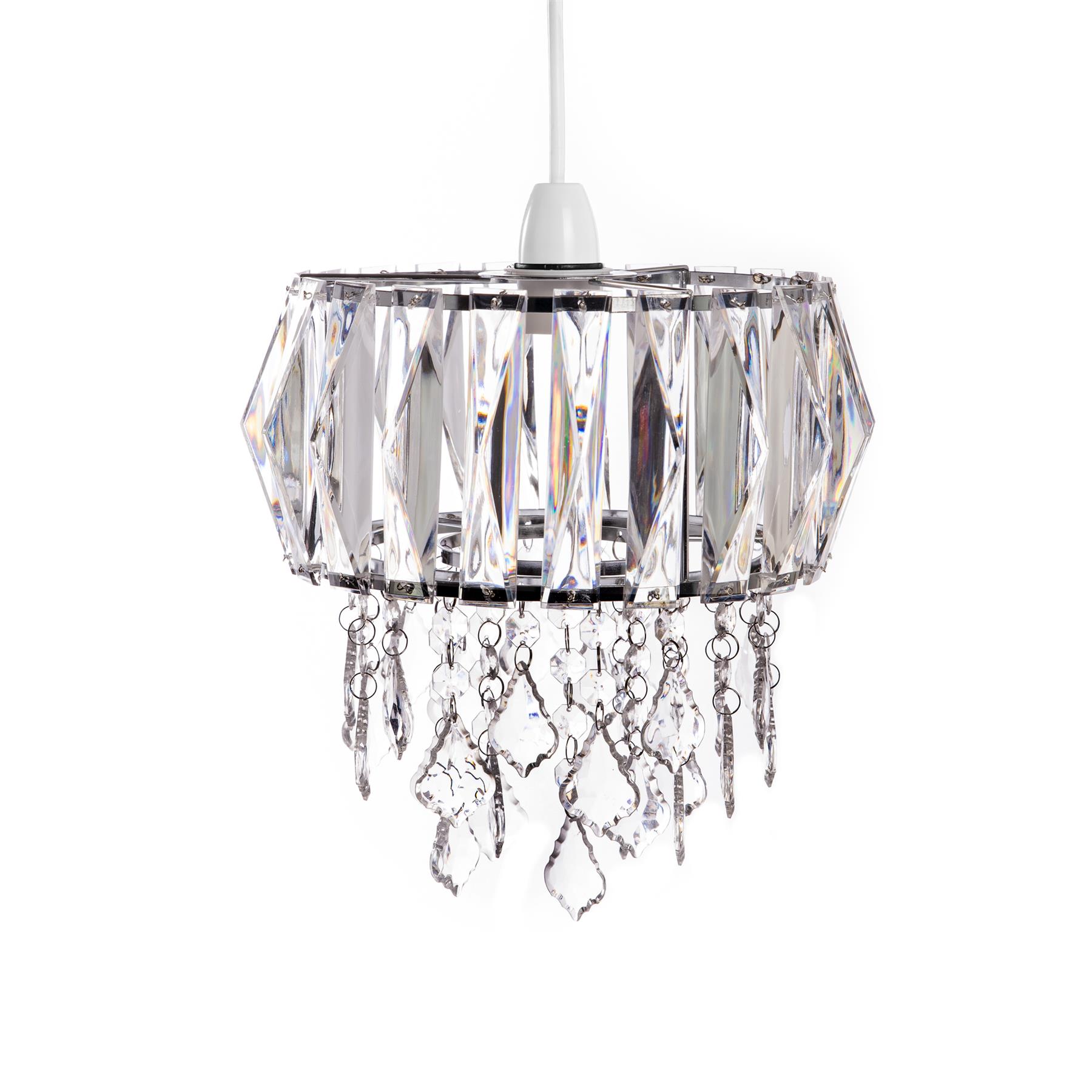 Modern Chandelier Ceiling Light Shades Acrylic Crystal Droplet Pendant Lampshade - Picture 64 of 92