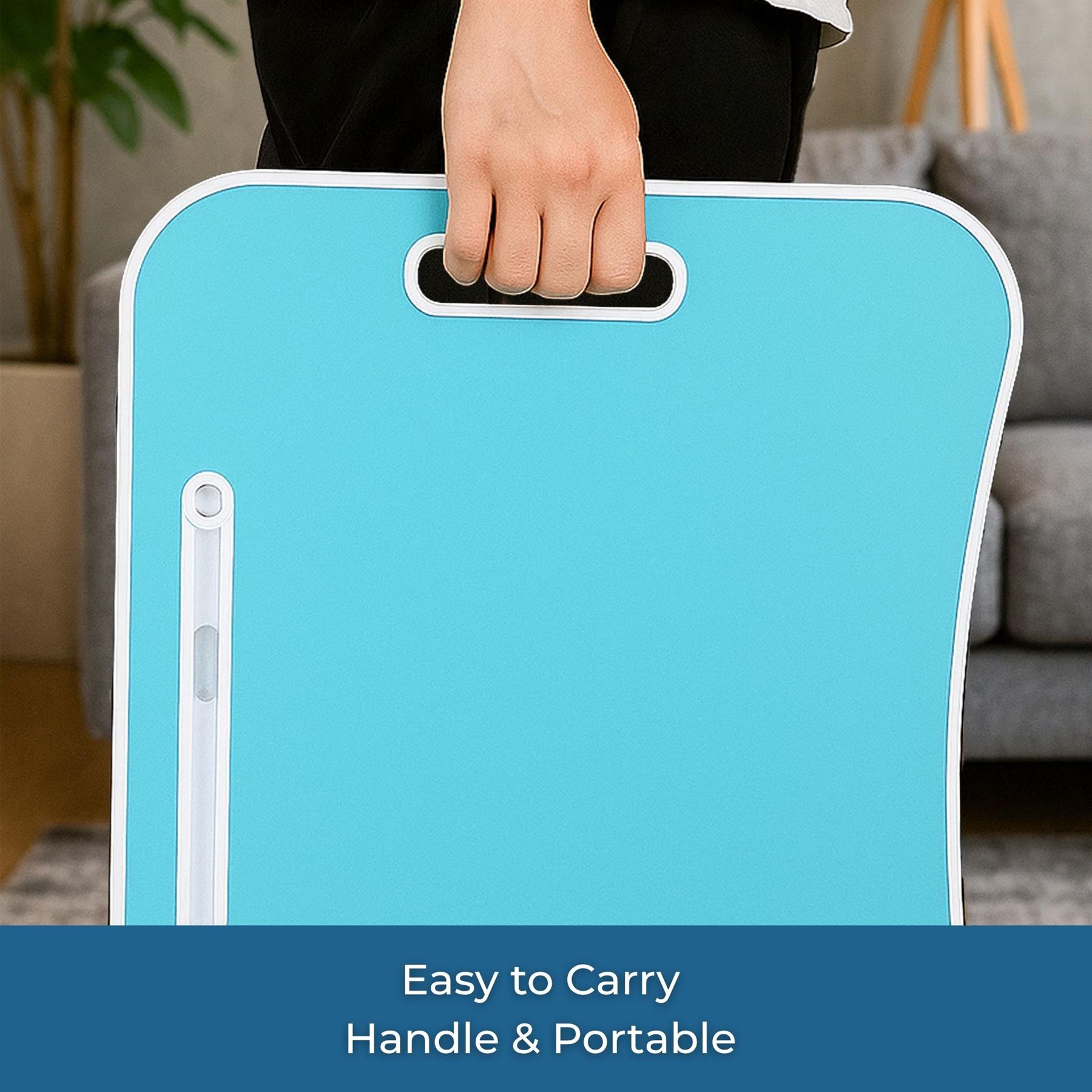 Faltbarer Laptoptisch Tragbar Bett Sofa Schoß Tablett Ladefach und Getränkehalter - Bild 15 von 42