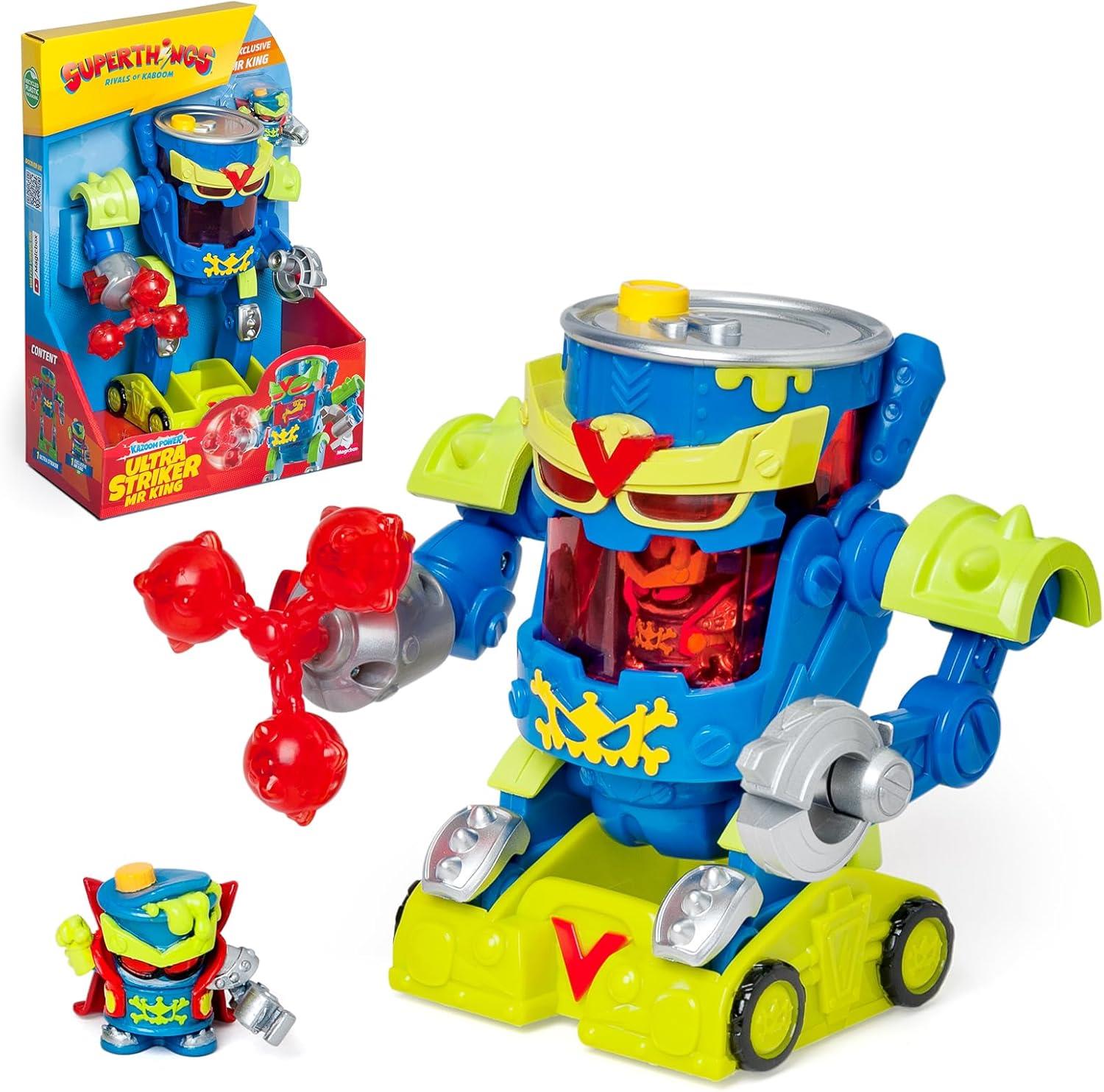 Superthings Ultra Striker Robots Enigma Professor K Mr King Battle Robot Figures