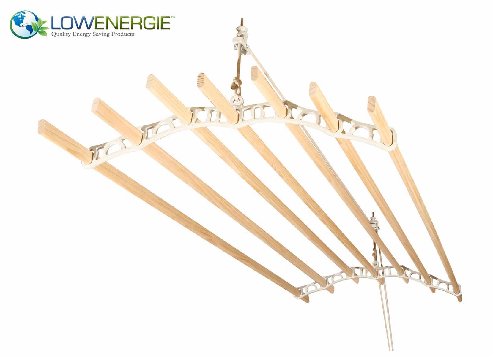 7 Lath Clothes Airer Ceiling Laundry Rack Maid Victorian Maiden Kitchen Dryer - Picture 15 of 15