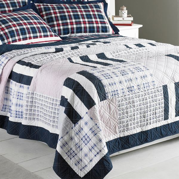 Paoletti Nantucket 100% Cotton Quilted Bedspread 200x230cm Bedding Coverlet UK