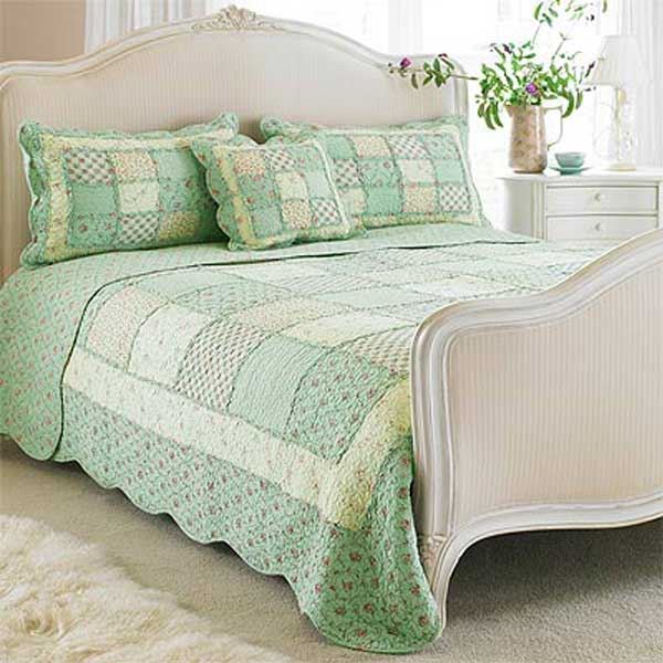 Paoletti Avignon Quilted Bedspread Bedding Bedroom Coverlet UK