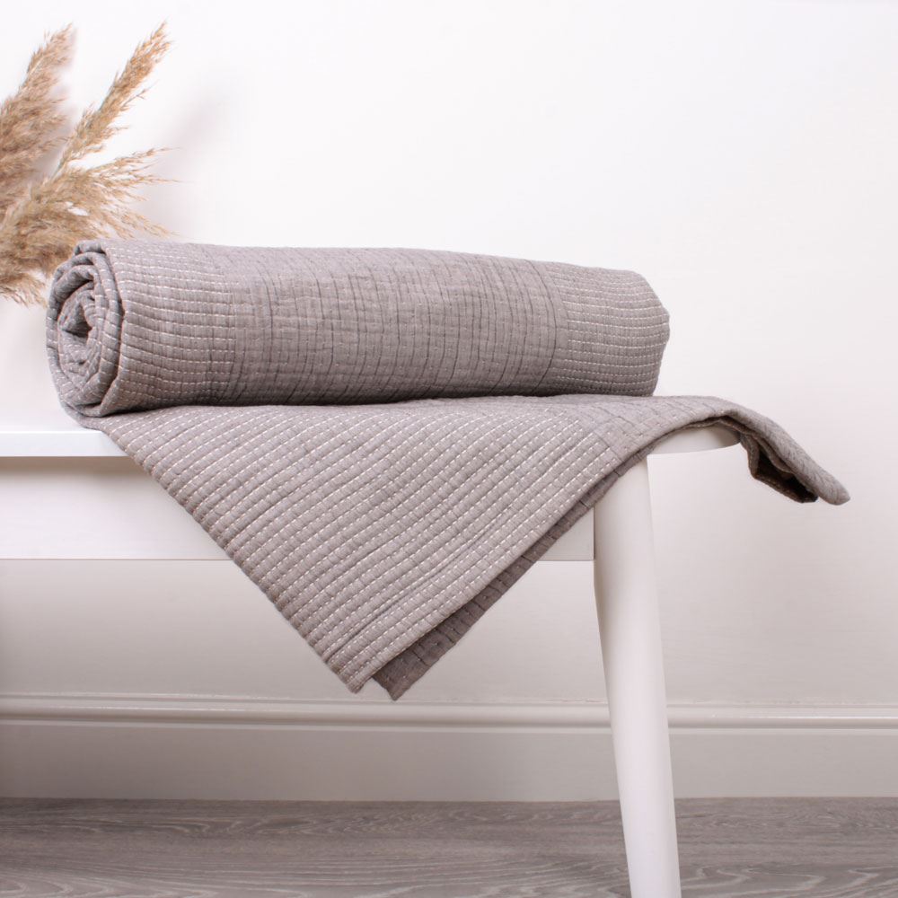 Appletree Loft Verity Textured 100% Cotton Bedspread Bedding Bedroom Coverlet UK