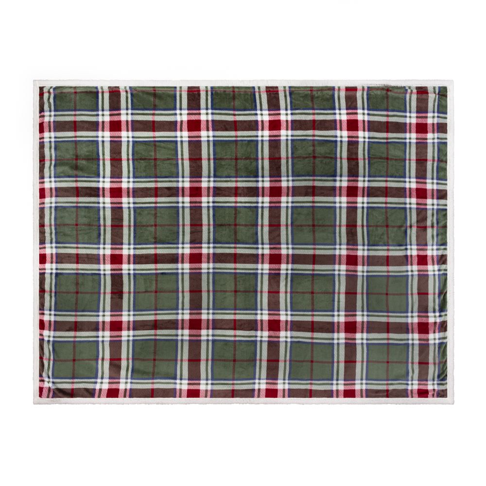 Wylder Braemar Überwurf Karo super weiches Sherpa Fleece - Produktbild 1