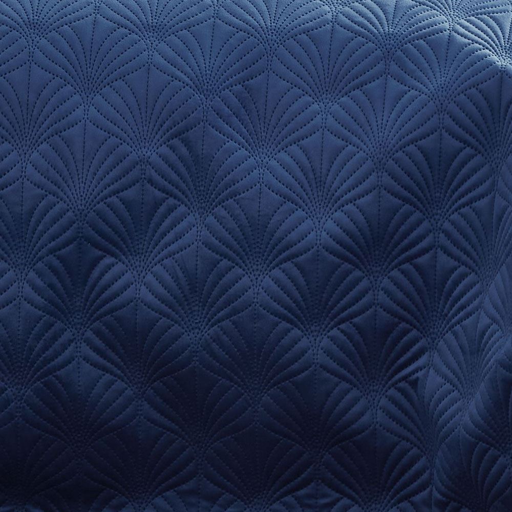 Catherine Lansfield Art Deco Pearl Shell Quilted Bedspread Textured Bedding UK - Produktbild 5