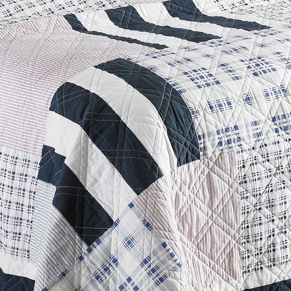 Paoletti Nantucket 100% Cotton Quilted Bedspread 200x230cm Bedding Coverlet UK - Produktbild 1
