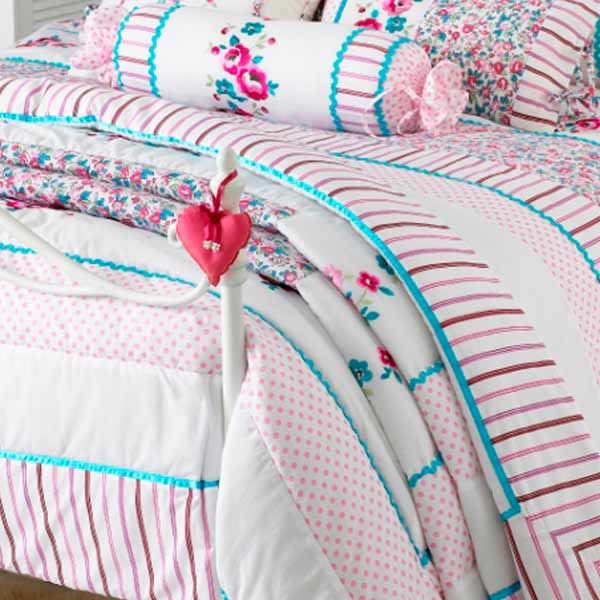 Riva Home Appleby Romany Floral Quilted Bedspread 260x240cm Bedding Coverlet UK