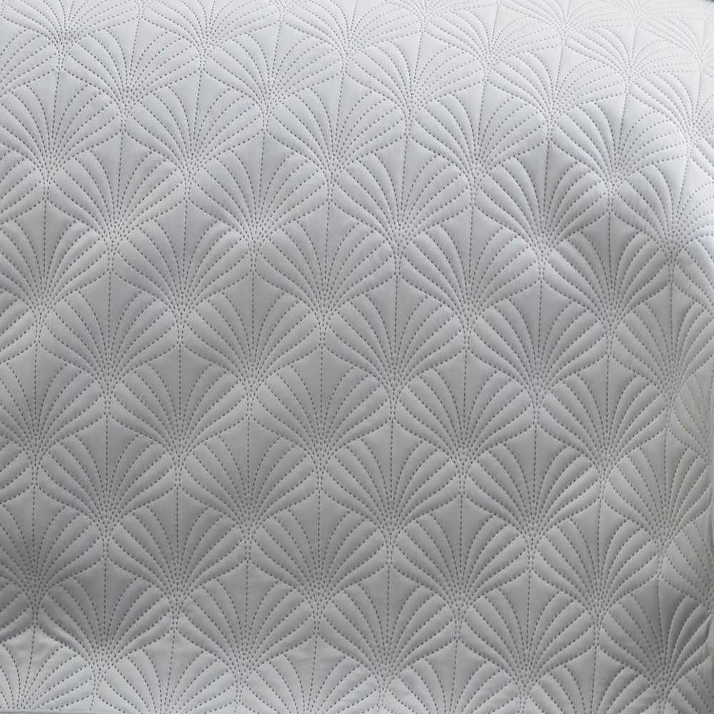 Catherine Lansfield Art Deco Pearl Shell Quilted Bedspread Textured Bedding UK - Produktbild 1