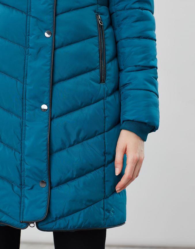 Joules Womens Cherington Quilted Longline Padded Coat - AW19 | eBay