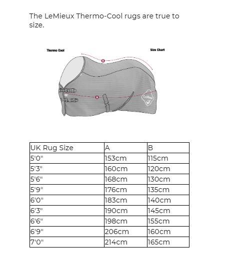 LeMieux Thermo-Cool Carbon Thermatex Cooler Rug
