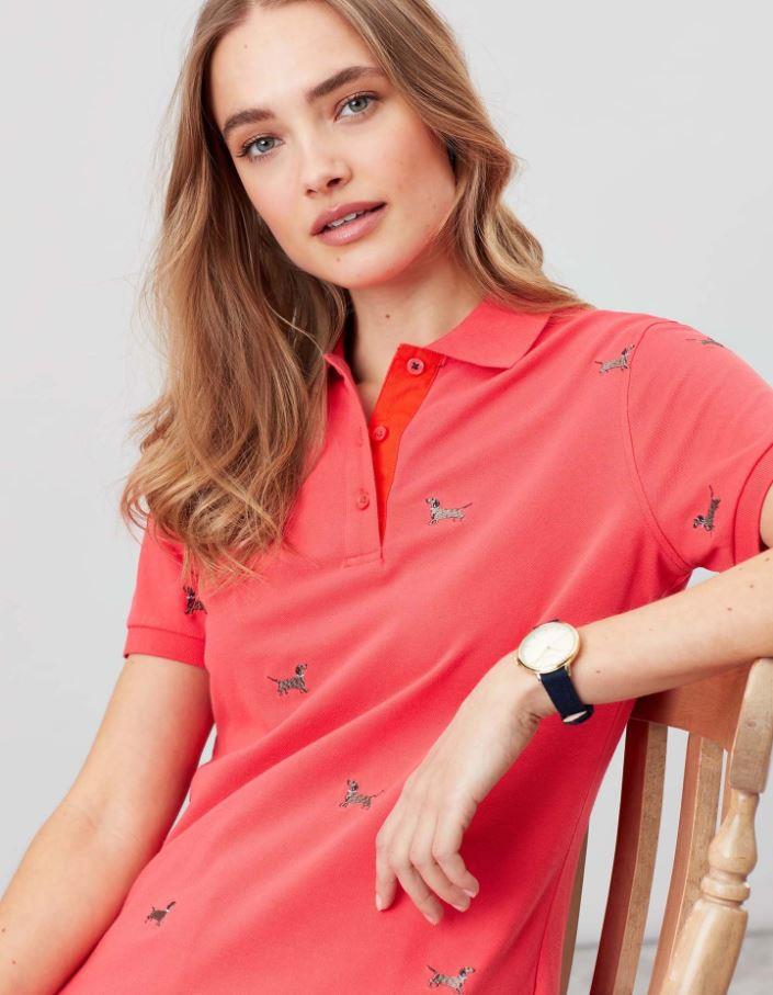 Joules Pippa Printed Women's Shirt Sleeve Polo Shirt - SS20 | eBay