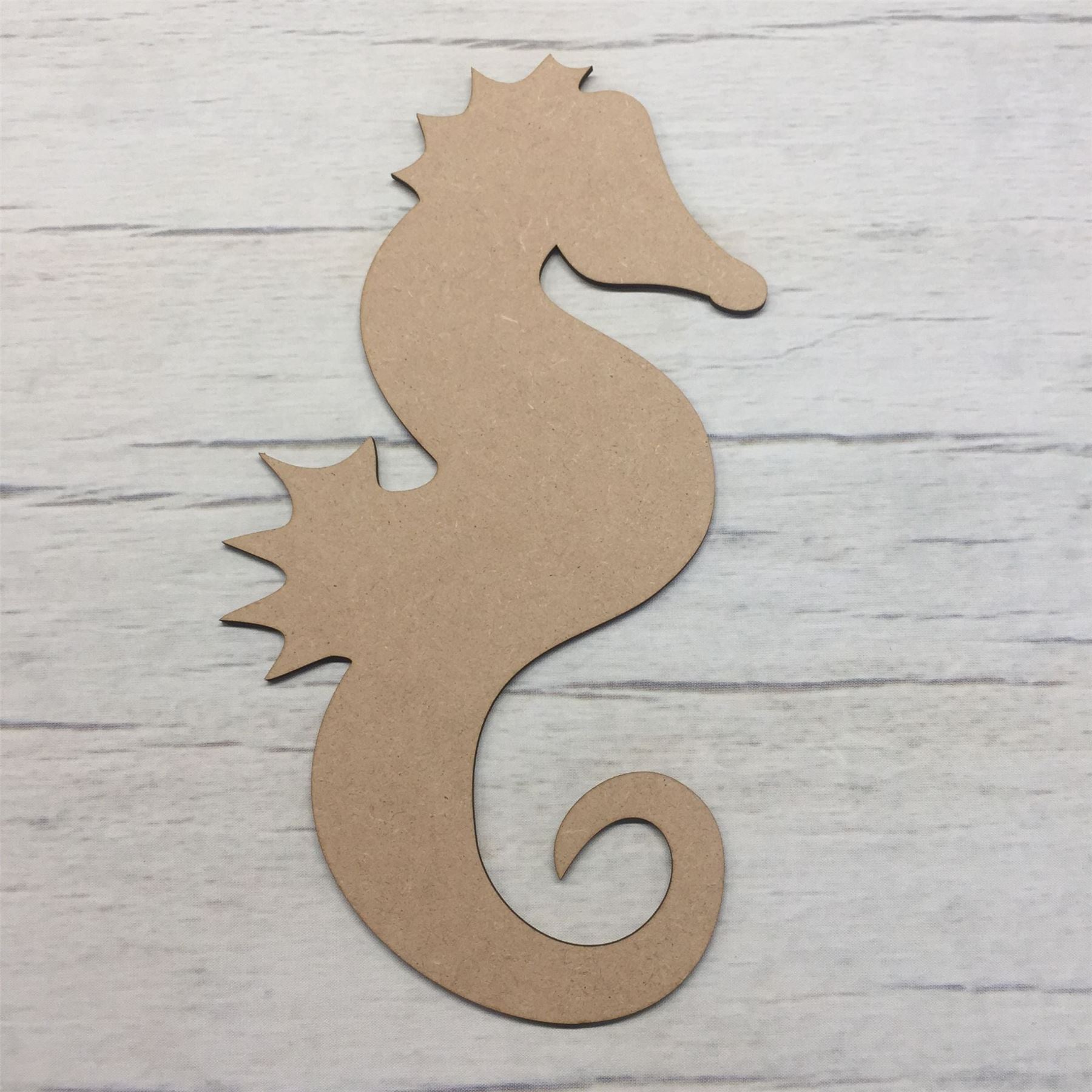 Seahorse MDF Wood Animals Base Wooden Blank Craft - Picture 2 of 5