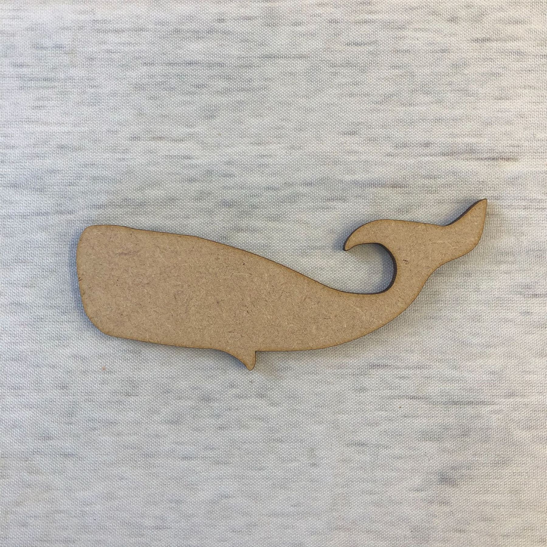Whale MDF Wood Animals Base Wooden Blank Craft - Picture 4 of 5