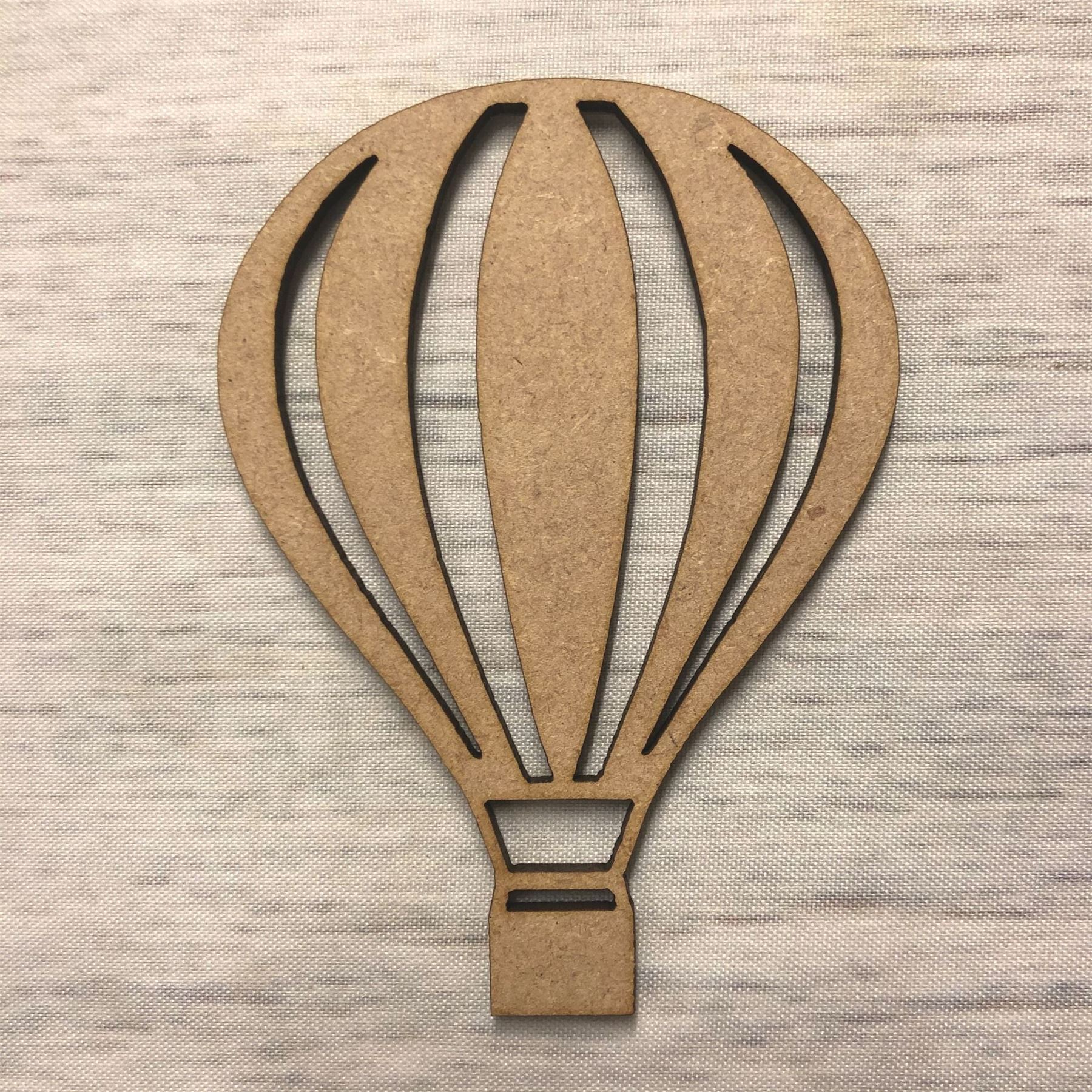 Hot air balloon 2 MDF Wood Transport Base Wooden Blank Craft - Picture 2 of 5