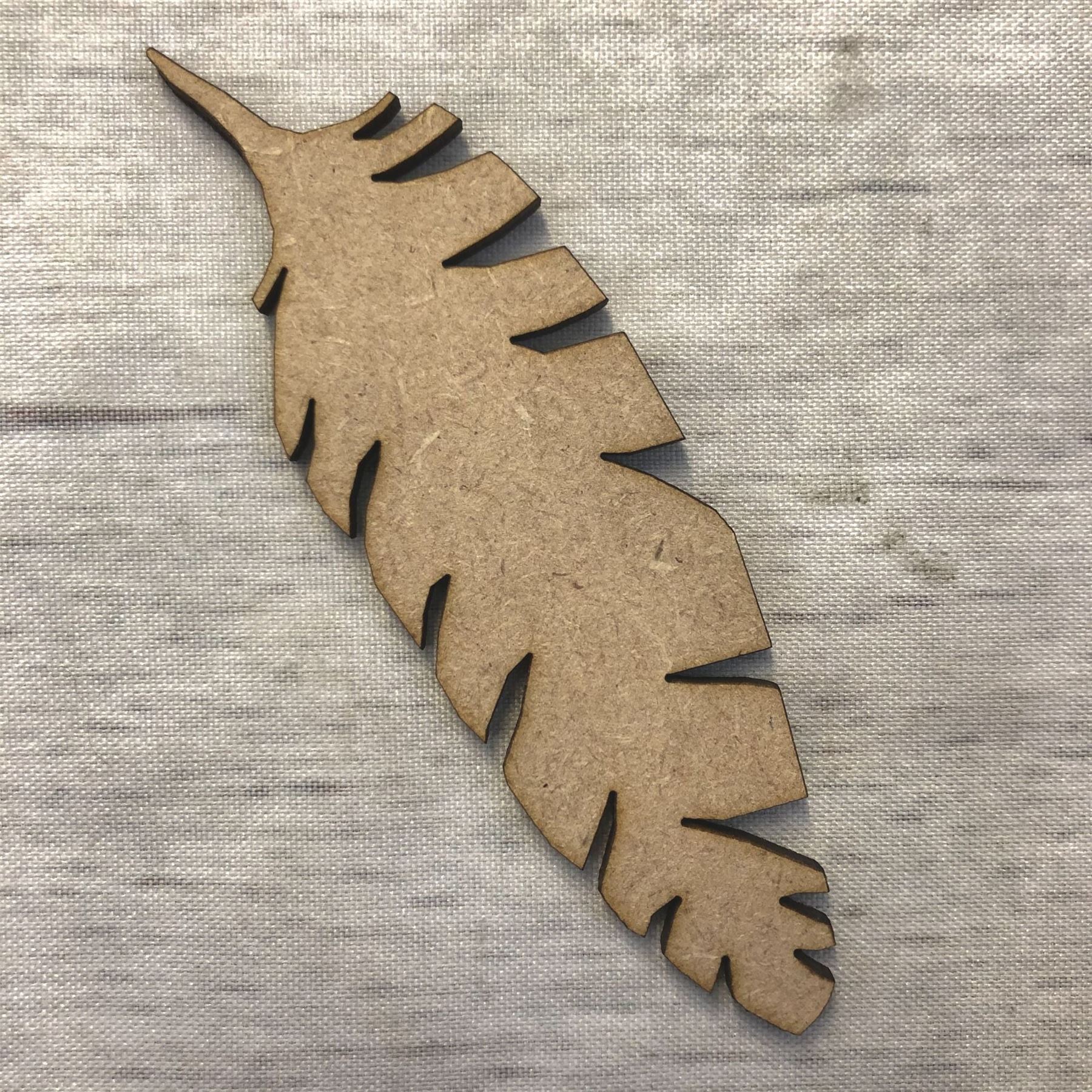 Feather MDF Wood Nature & Weather Base Wooden Blank Craft - Picture 2 of 5