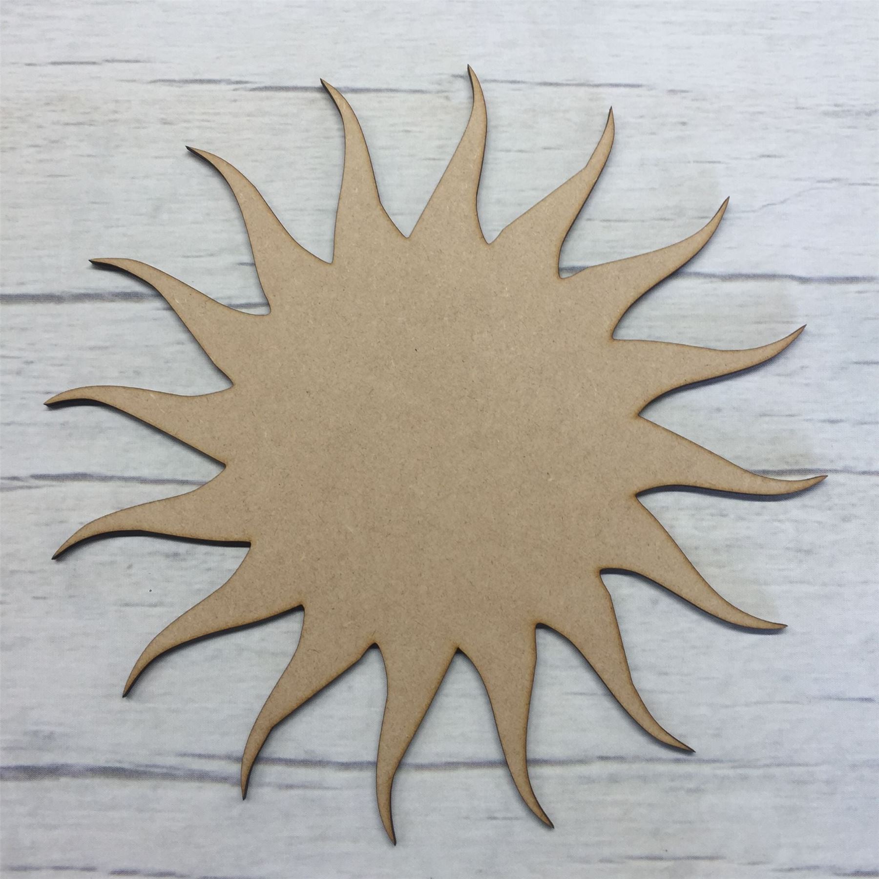 Sun MDF Wood Nature & Weather Base Wooden Blank Craft - Picture 2 of 5