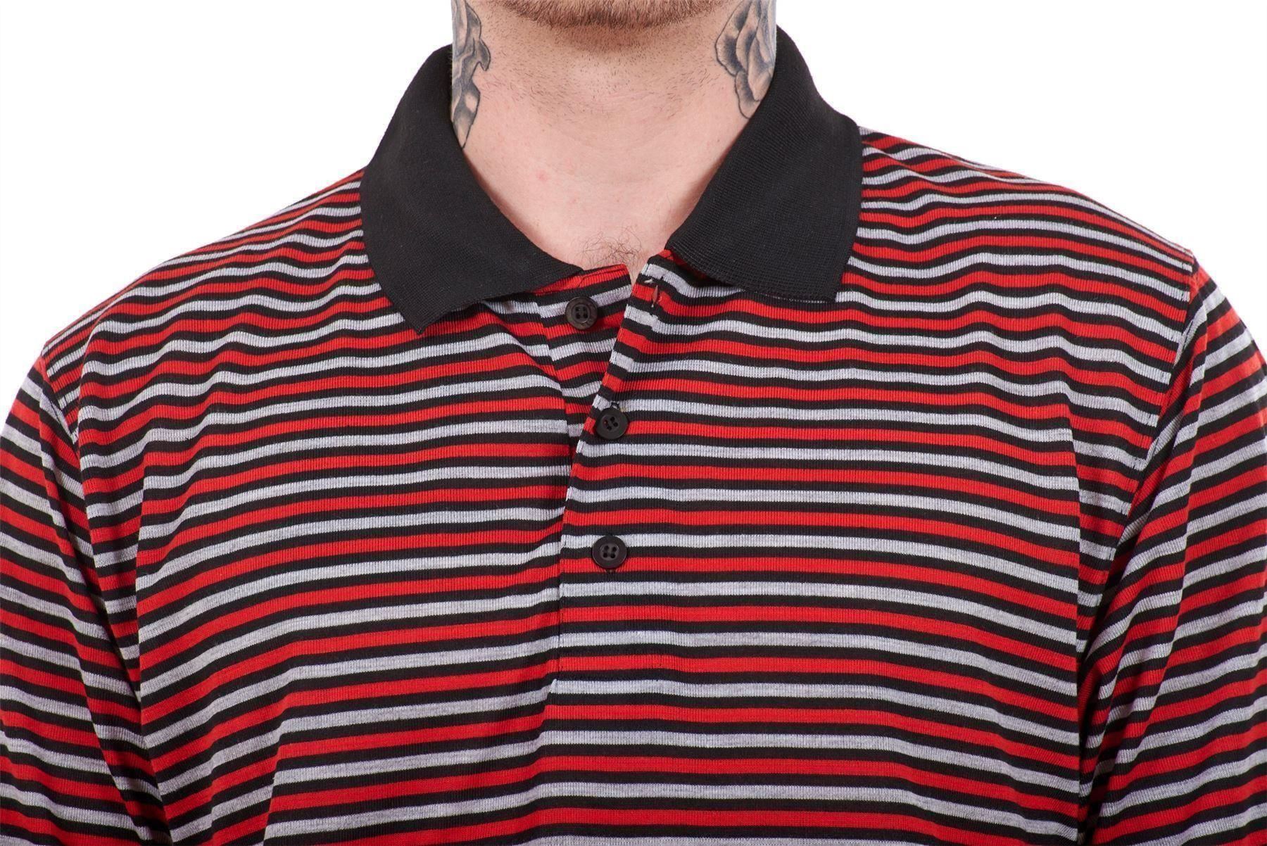 New Mens Striped TShirts Loose Fit Polycotton Tops Tees Casual Shirts