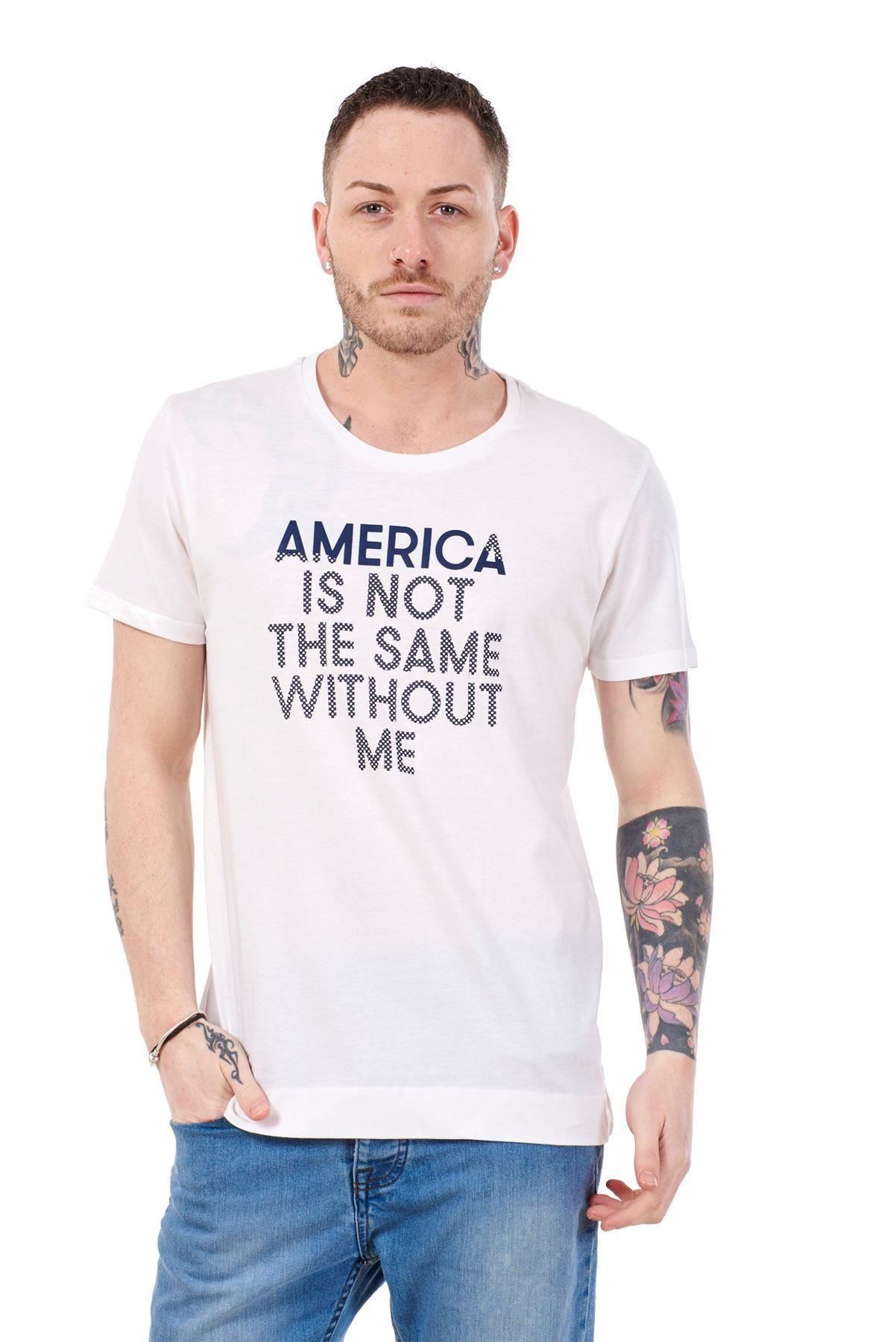 Mens Printed T-Shirt Short Sleeve Crew Neck Casual Summer Cotton Tee Top Gift - Picture 6 of 9