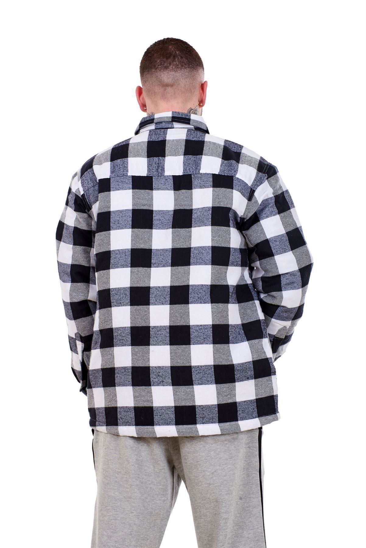 Para Hombre Franela Camisa De Trabajo Acolchada hilado Para Hombre Franela Camisa De Trabajo Acolchada hilado