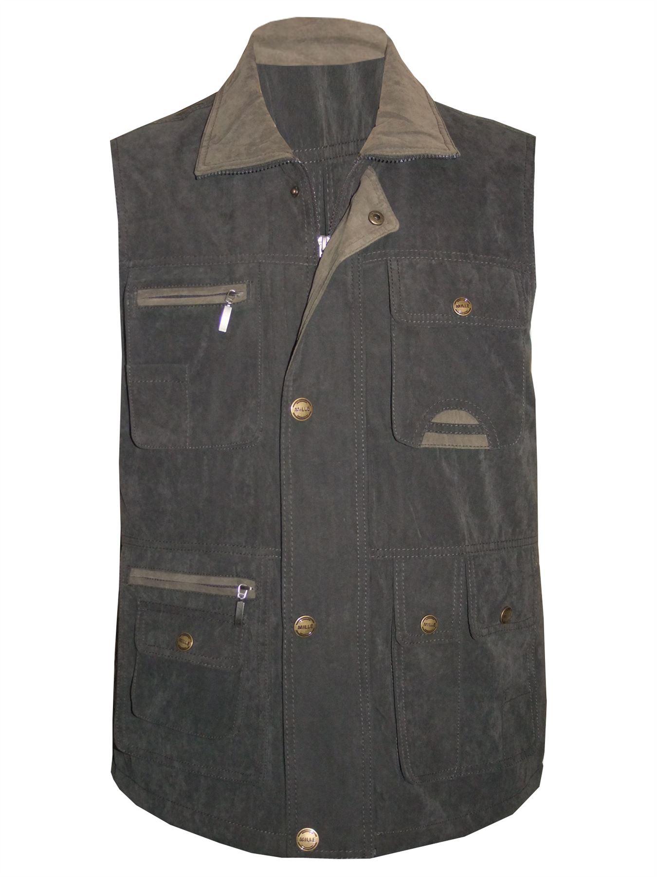 Mens Padded Lined Quilted Sleeveless Bodywarmers Gilets Jackets Size M