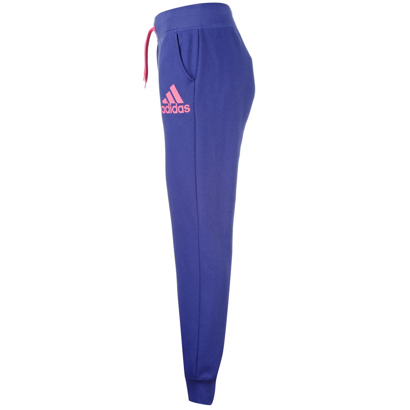 adidas Womens Ladies Logo Cuff Pant Jogging Bottoms Trousers Joggers 2