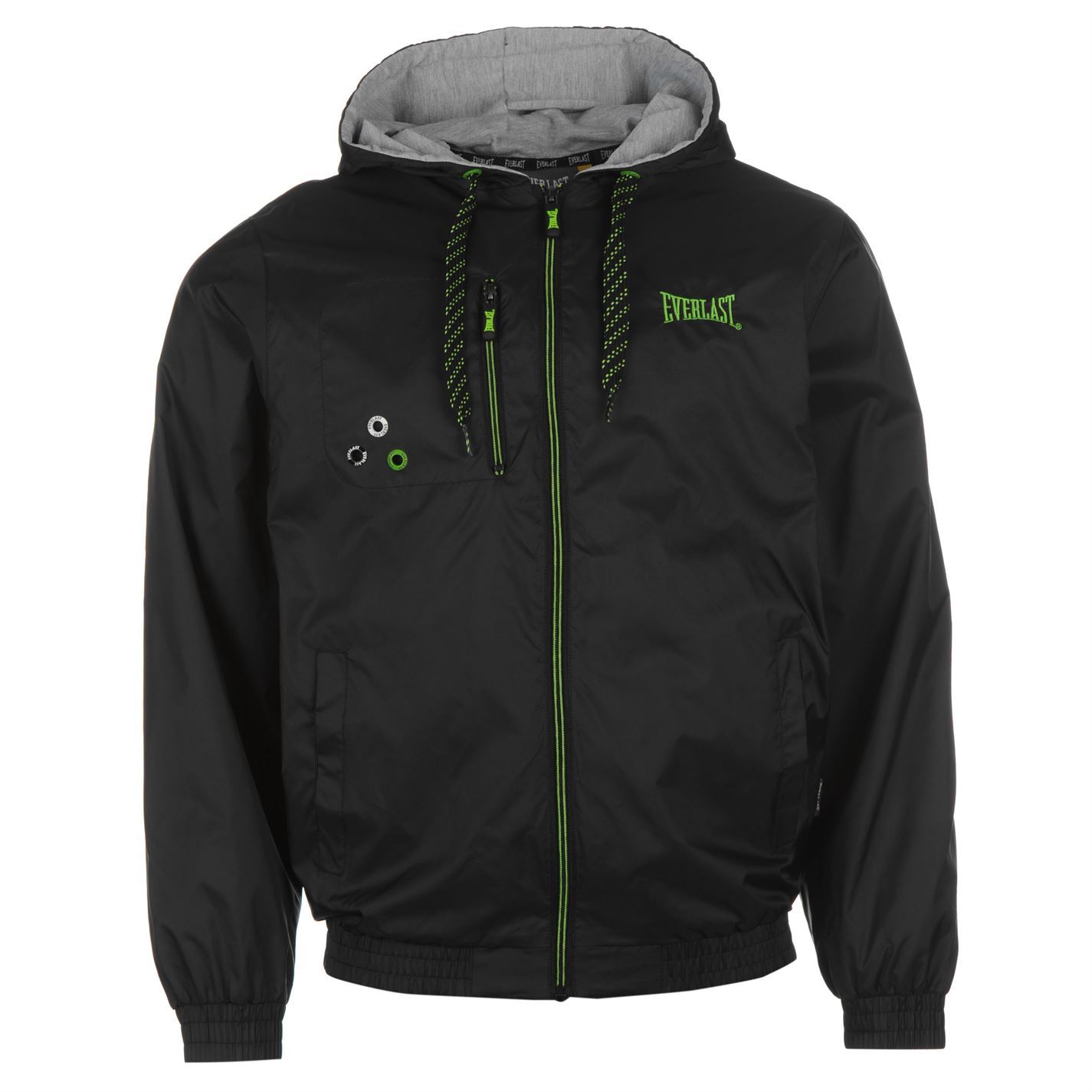 Everlast Mens Geo Rain Jacket Top Coat Breathable Lightweight Mesh Long Sleeve eBay