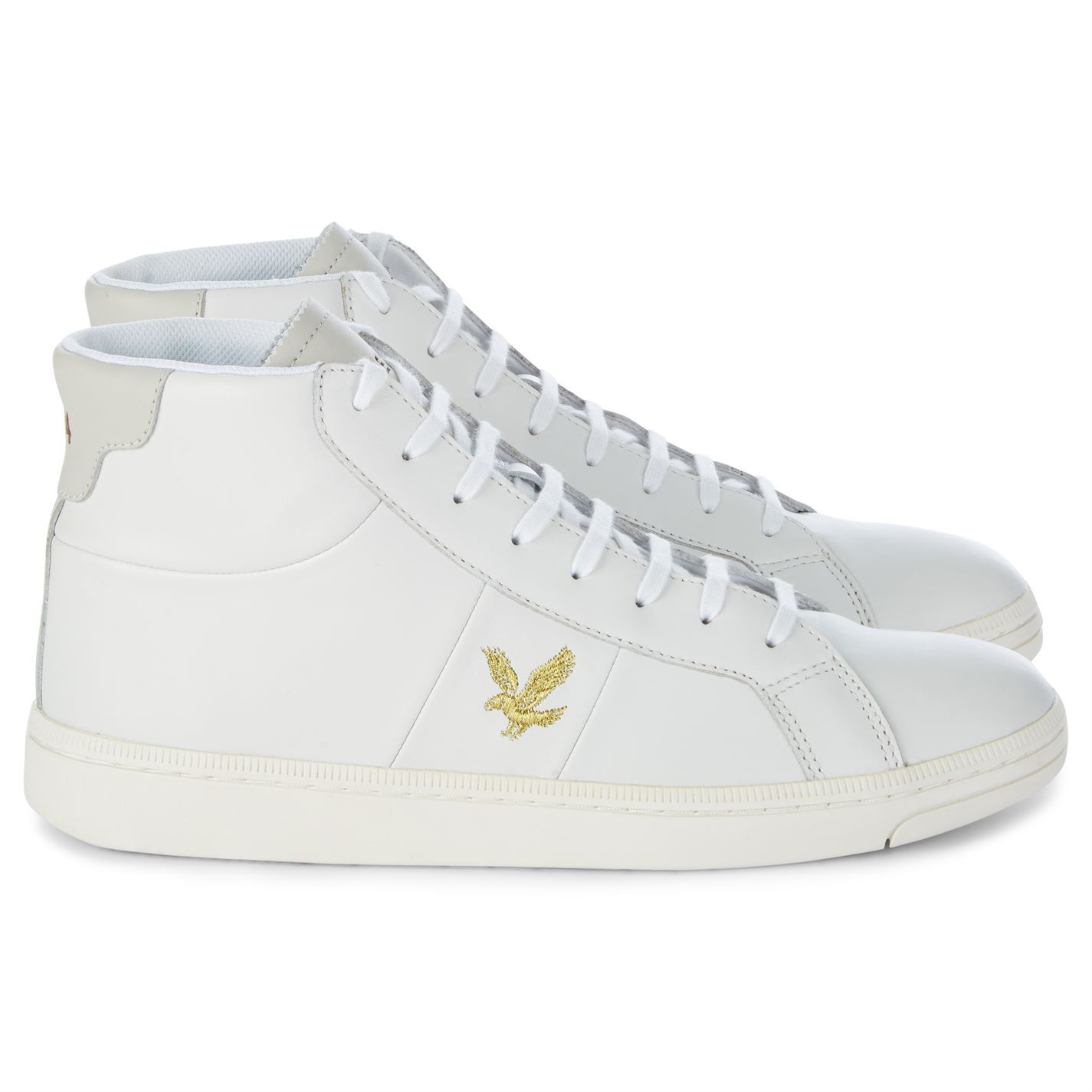 Da Uomo Lyle and Scott Gemmill SNEAKER ALTE ALTA LACCI NUOVO