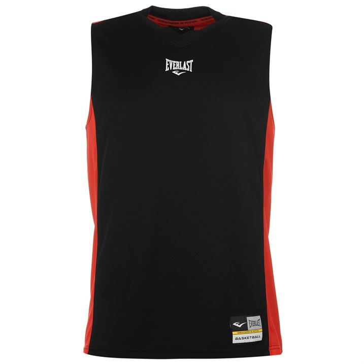 Everlast Mens Gents Basketball Jersey Sleeveless VNeck Sports Clothing