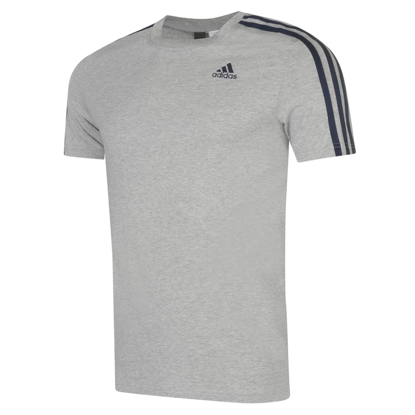 adidas essentials 3 stripe t shirt adidas essentials 3 stripe t shirt