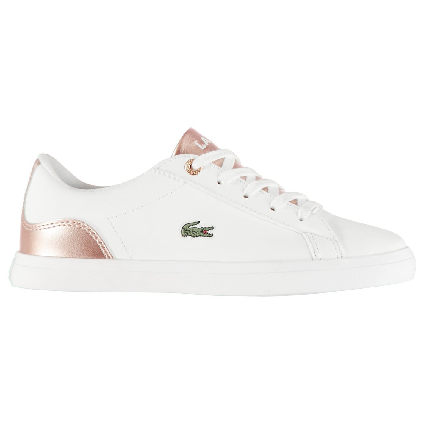Details about Kids Lacoste Lerond 3183 Childs Low Trainers New