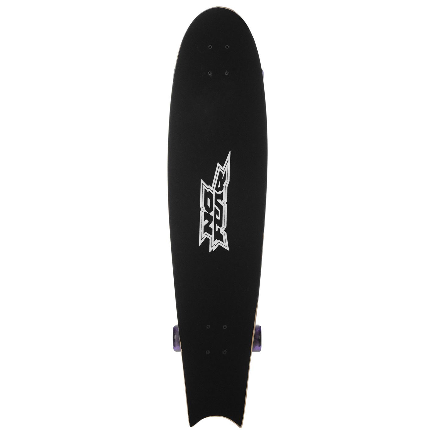 No Fear Longboard Canadian Maple Fish Tail Deck Street Skate Outdoor Sports