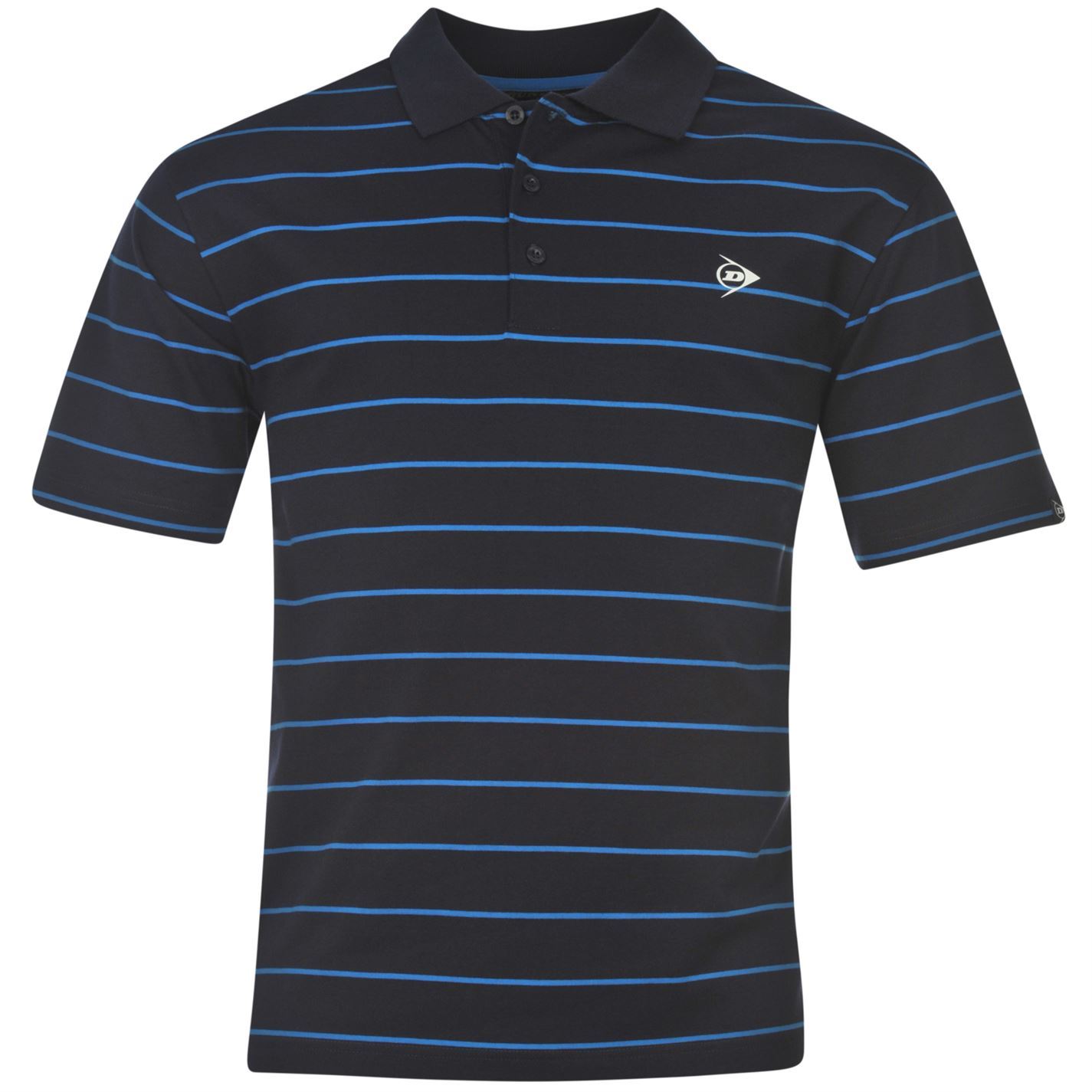 Dunlop Stripe Golf Polo Shirt Casual Mens Gents eBay