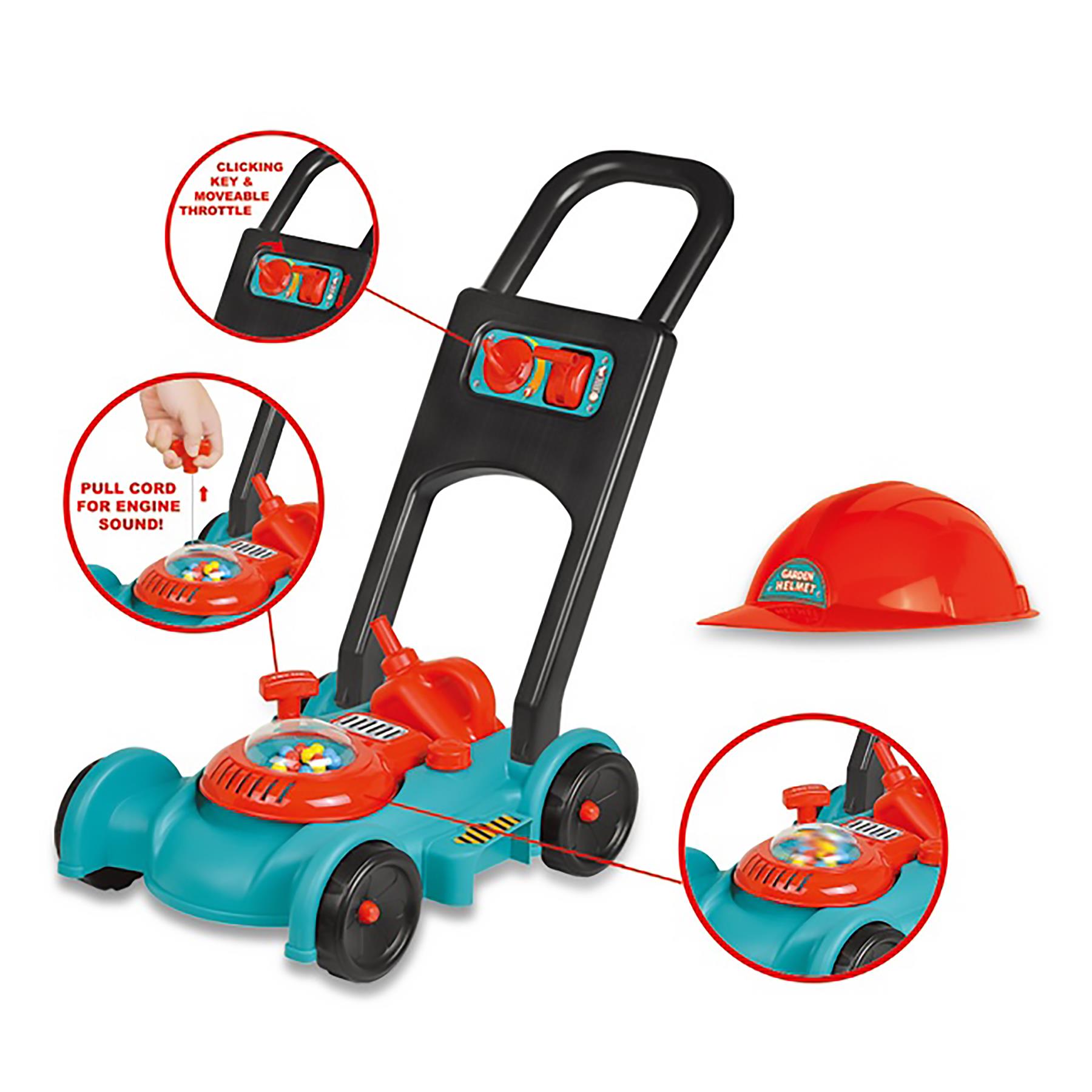 Children's Push n Go Lawnmower Push Along Kids Child Garden Outdoor Toy