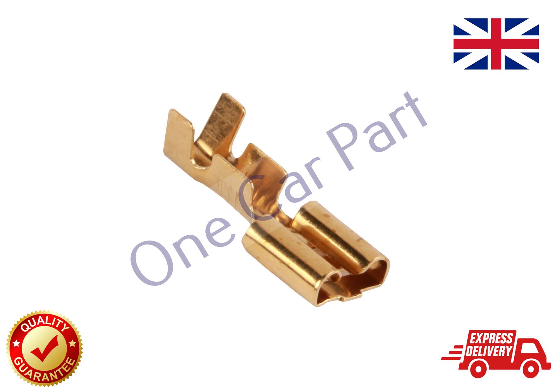 Uninsulated Female 6.3mm Spade Terminals Connectors Crimp Electrical