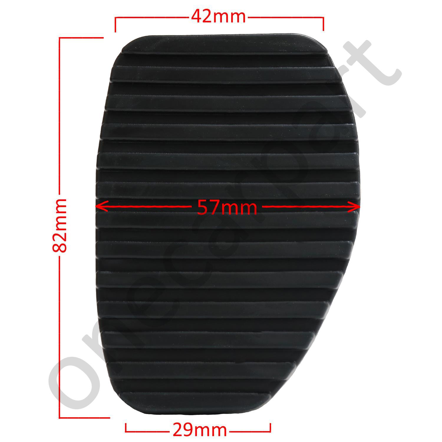 1 Brake Pedal Hi-Grip Pad - For Citroen Evasion MPV 1994-2002