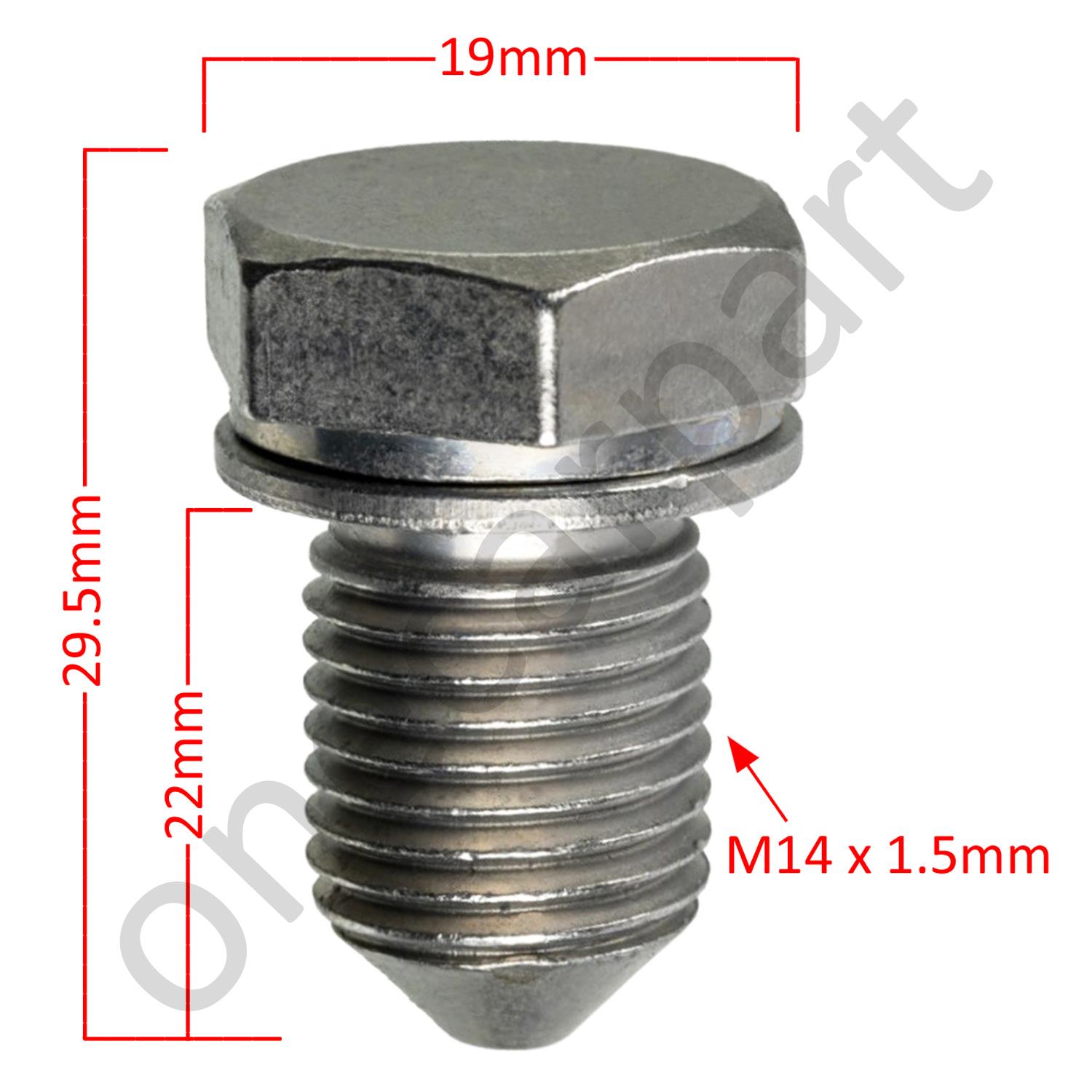 N90813202 - Genuine Oil Drain Plug - Audi & Volkswagen  Older Generations Chassis