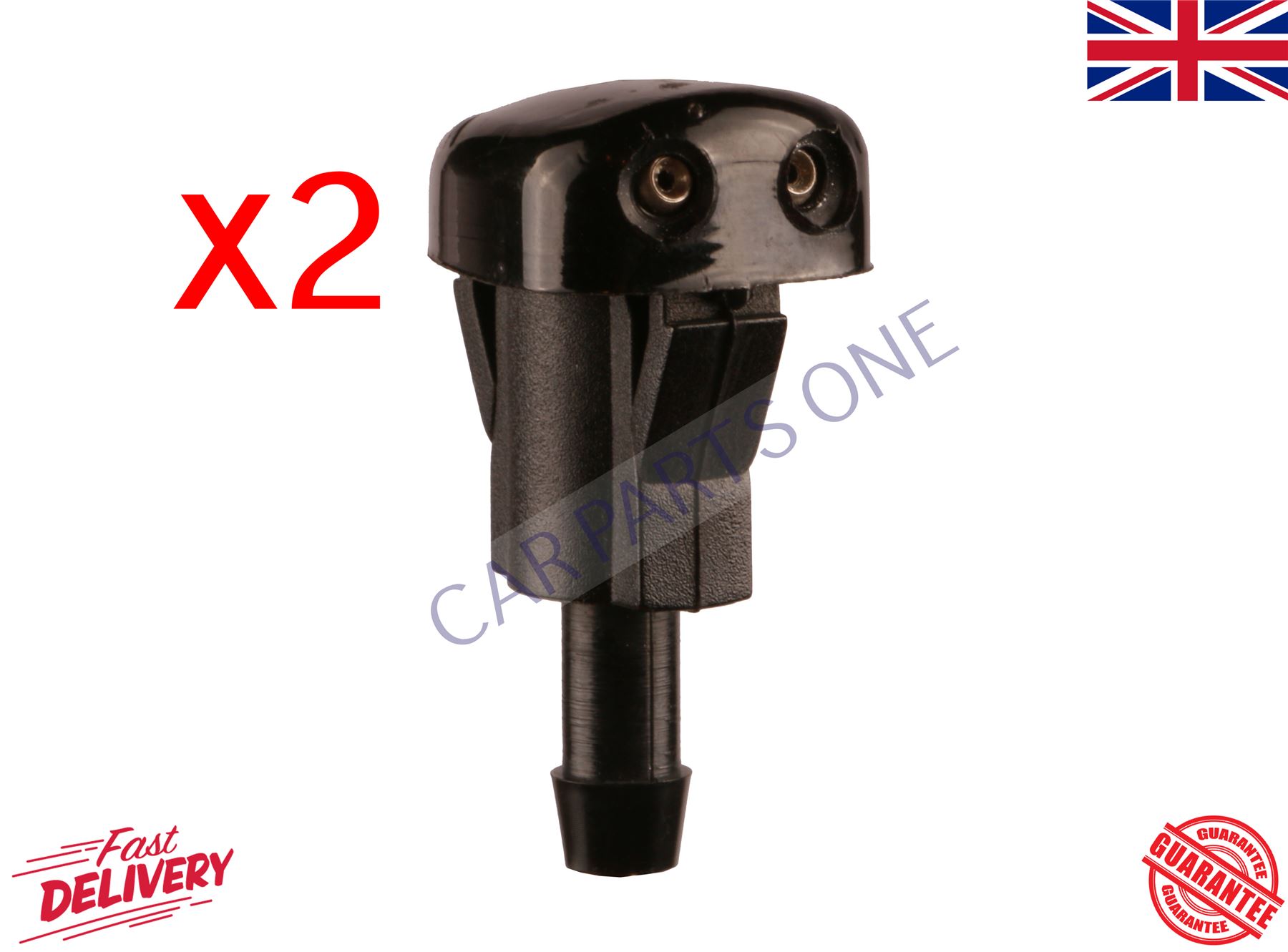 2 x Pour Hyundai Accent terrecan Kia-Pare-brise Buse rondelle jet 2 x Pour Hyundai Accent terrecan Kia-Pare-brise Buse rondelle jet