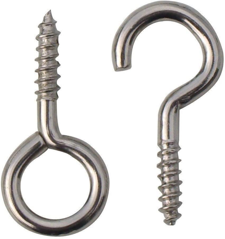 Net Curtain Wire Window White Cord Inc. Hooks & Eyes - 1m, 1.5m, 2m, 3m, 4m, 5m - Picture 3 of 9