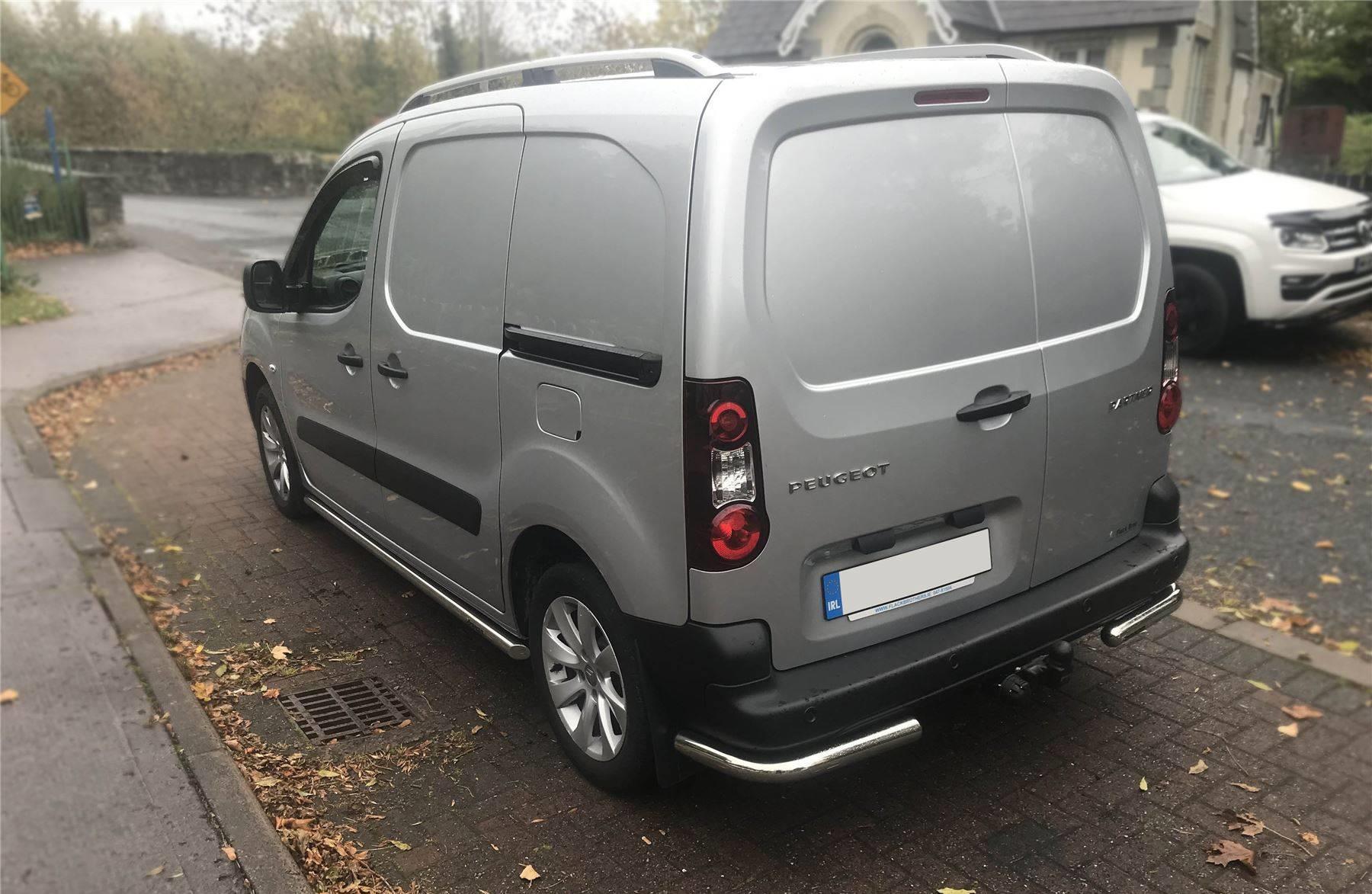 Chrome Stainless Side Bars To Fit Peugeot Partner Tepee 2008 - 2016 Steps Tubes - Picture 8 of 15