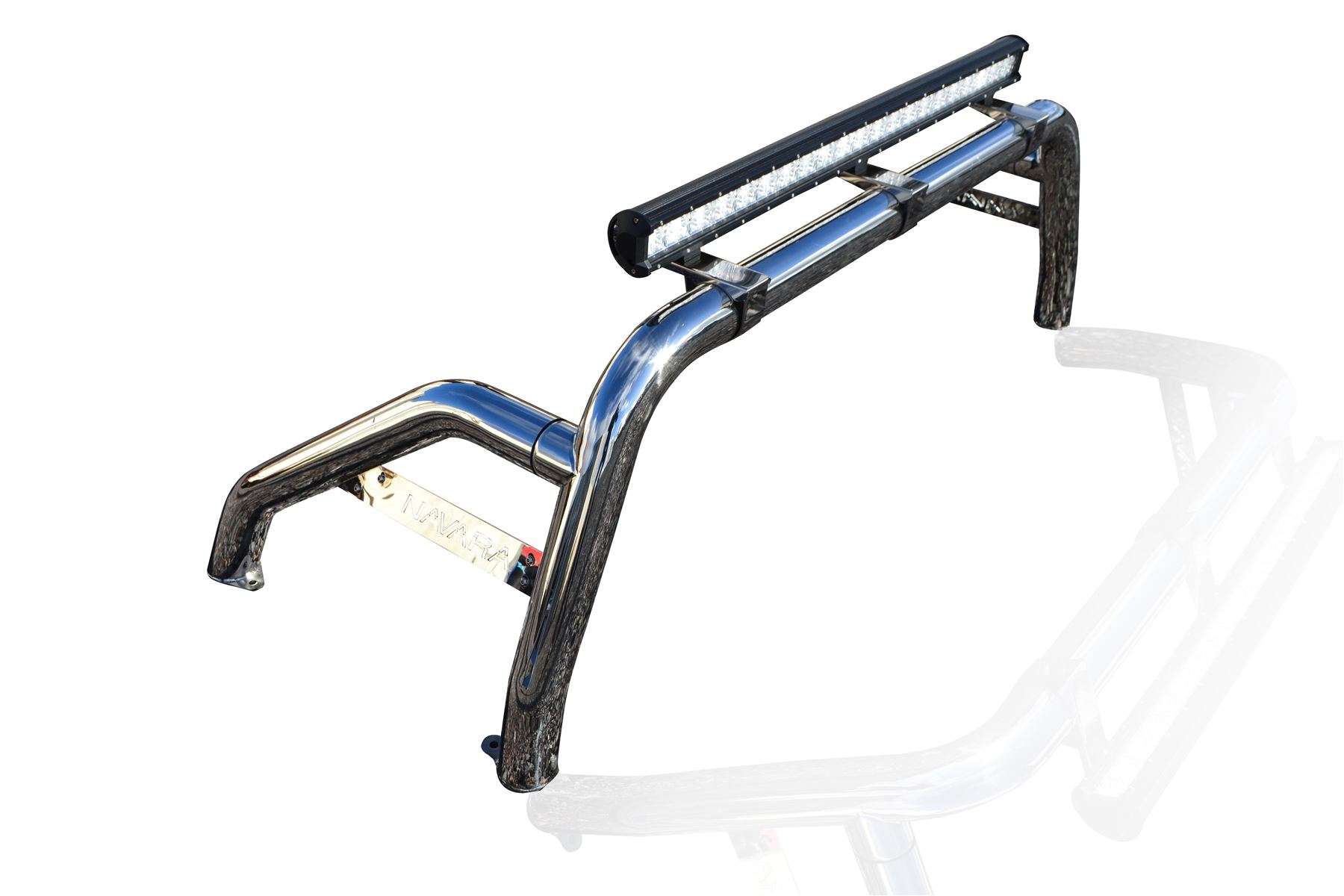 To Fit 2016+ Nissan Navara NP300 Stainless Steel Roll Bar + 39" LED