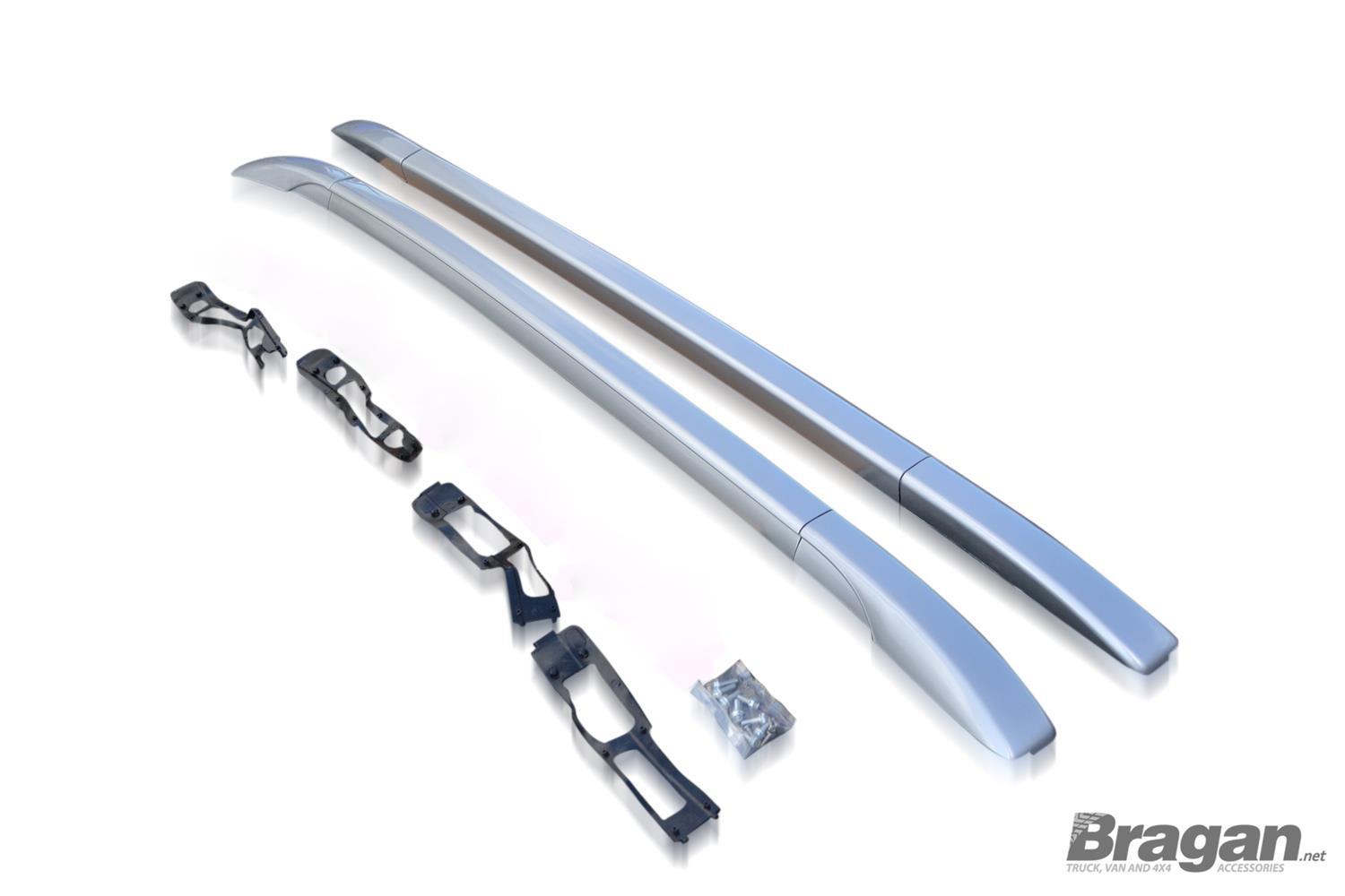 To Fit 2010+ Mitsubishi ASX Polished Aluminium Top Side Roof Rails