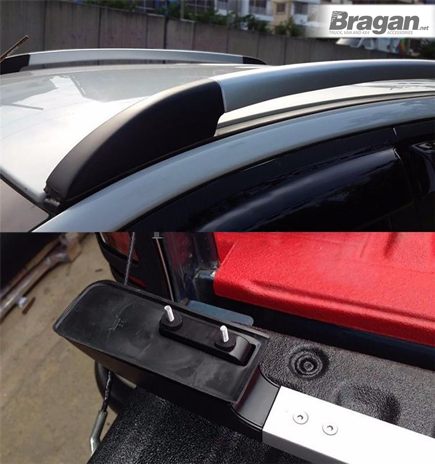 Roof Rails For Ford Ranger 2016+ 4x4 Top Polished Aluminium Racks