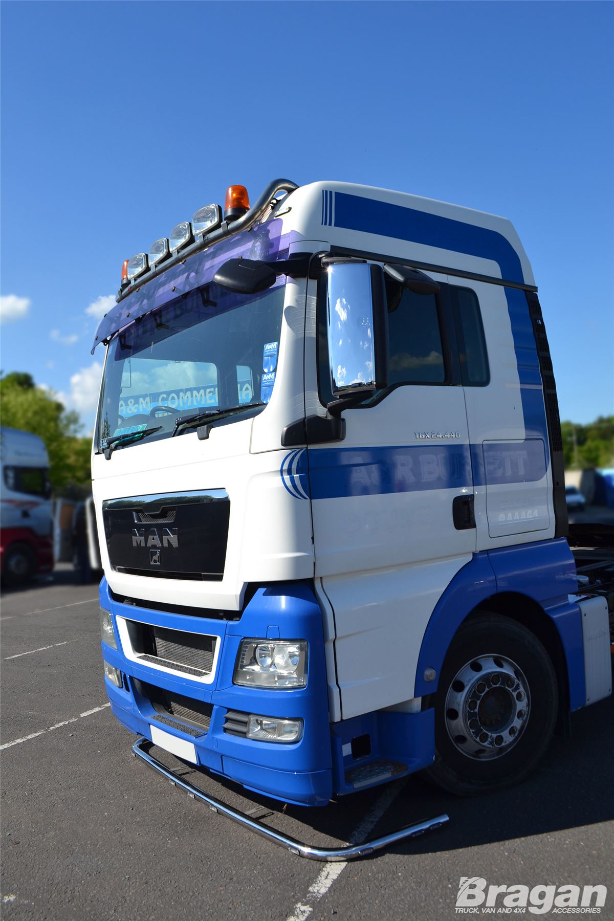 To Fit MAN TGX ABS Polished Chrome Side Mirror Covers Truck Accessories