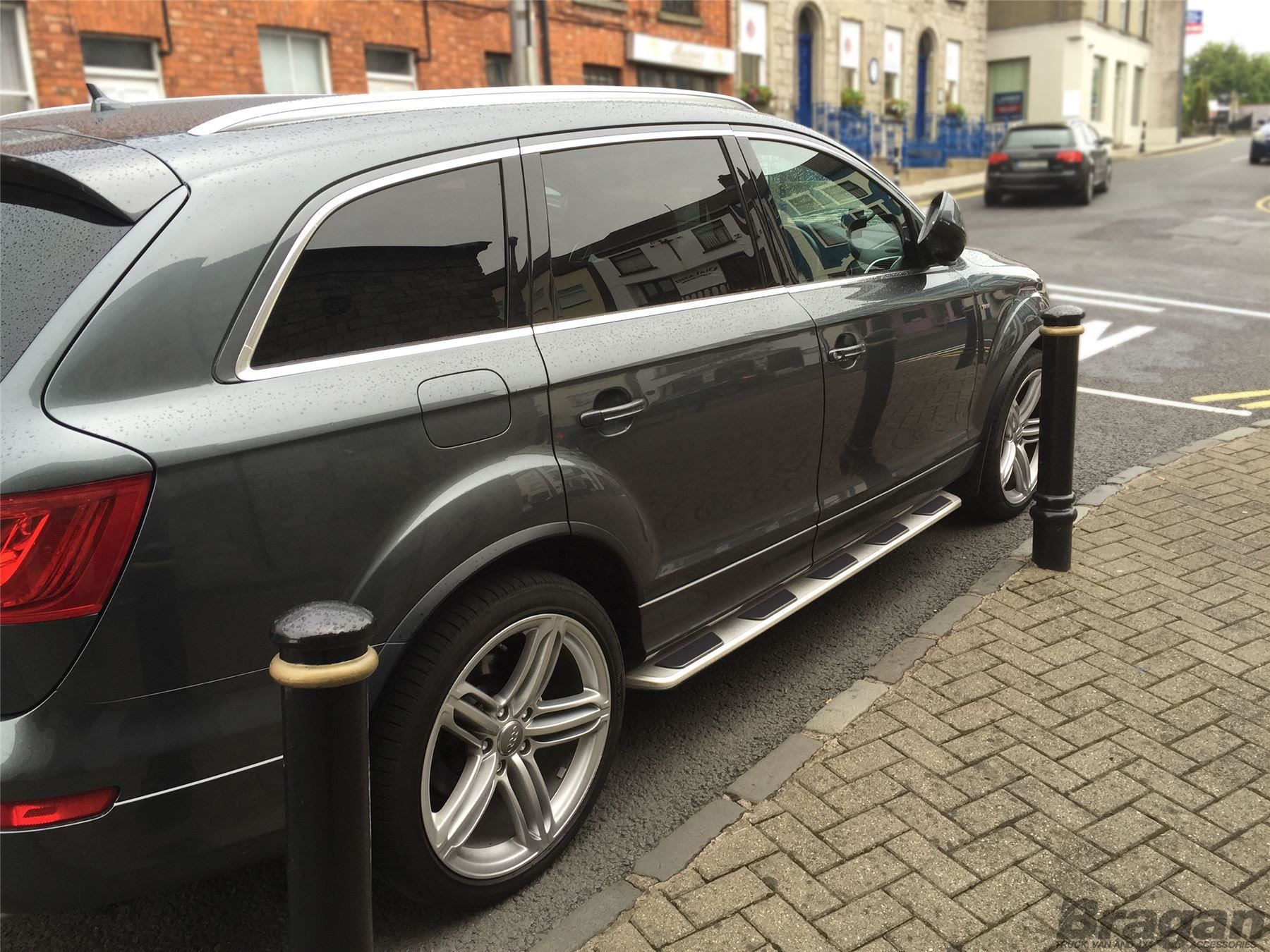 Running Boards For Audi Q7 4M 2015+ Polished Aluminium ABS Side Steps