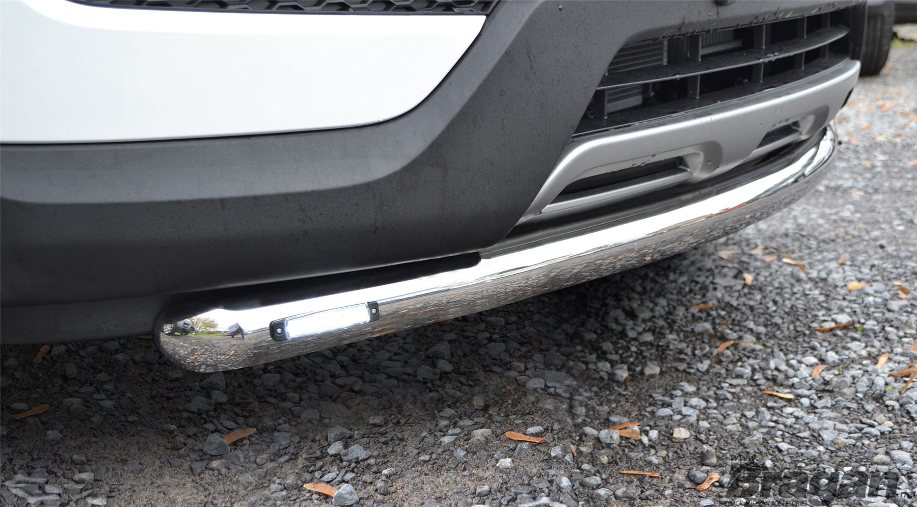 Hyundai Santa Fe Inox avant Pare-Choc Spoiler Barre Type B Pour 2012 Leds